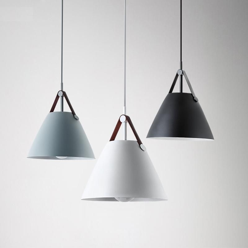 Vintage Pendant Light Coffee Petronilla Strapped Cone Contemporary Pendant Light (WH-AP-336)