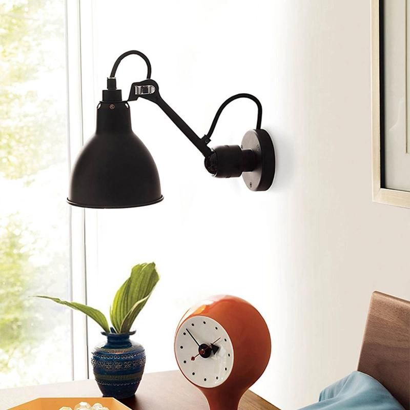 Creative Industrial Telescopic Arm Bedroom Headbed Light Living Room Study Reading Wall Lamp