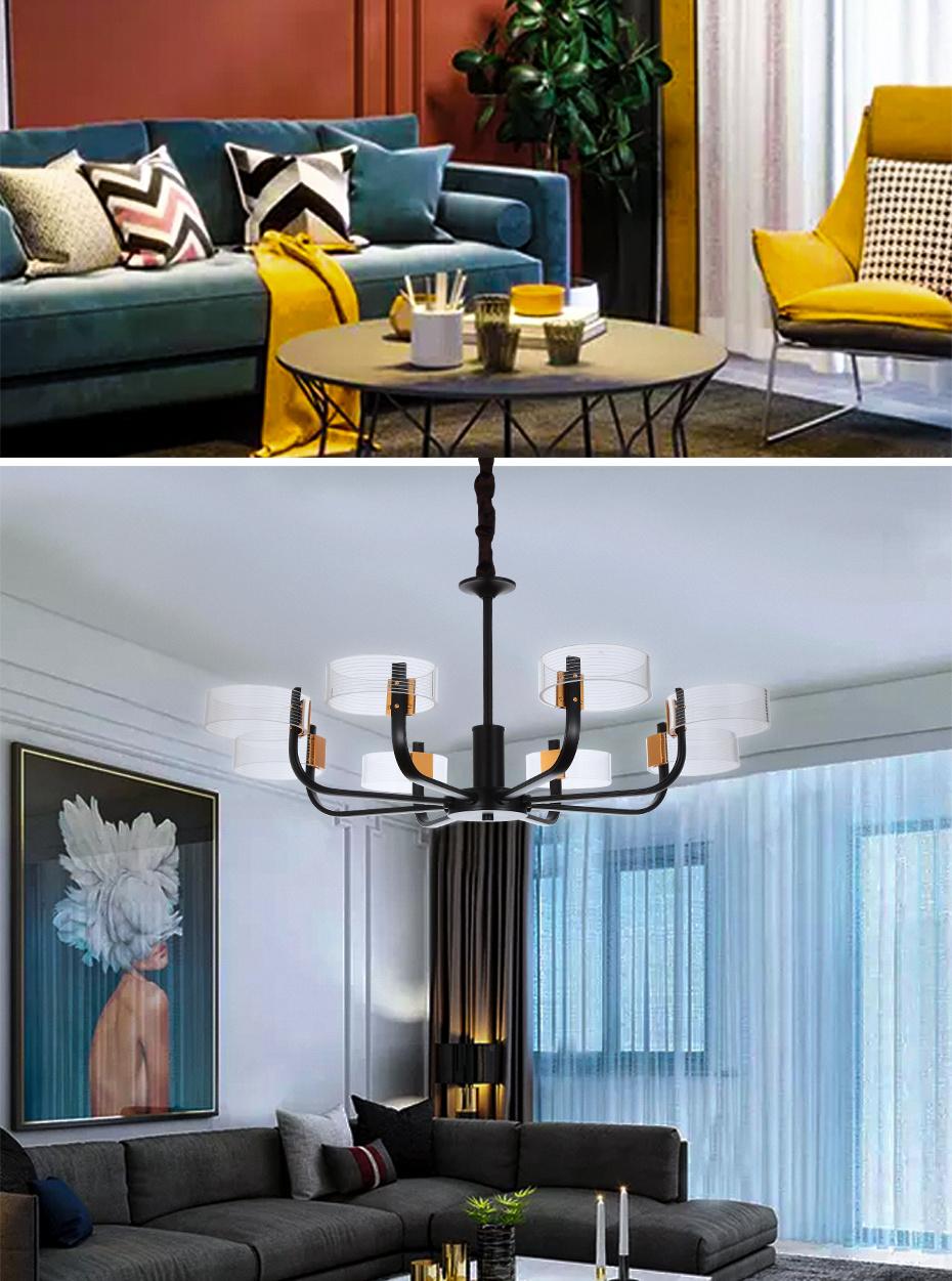 Hotel Living Room Large Decorative Hanging Light Home Modern Luxury Chandelier