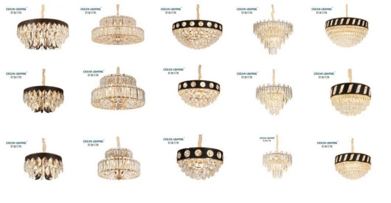 2020 Year New Design Modern Luxury Crystal Chandelier Pendant Light for Hotel Decoration