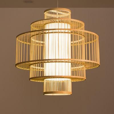 Traditional Wooden Lantern Chandelier Restaurant Kitchen Dining Room Pendant Lamp