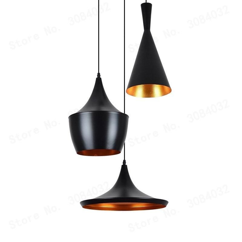 Industrial Pendant Light 3 Pieces/Set Vintage Design Black Metal Loft Lamp Music Nordic Home Pendant Lamp (WH-AP-182)