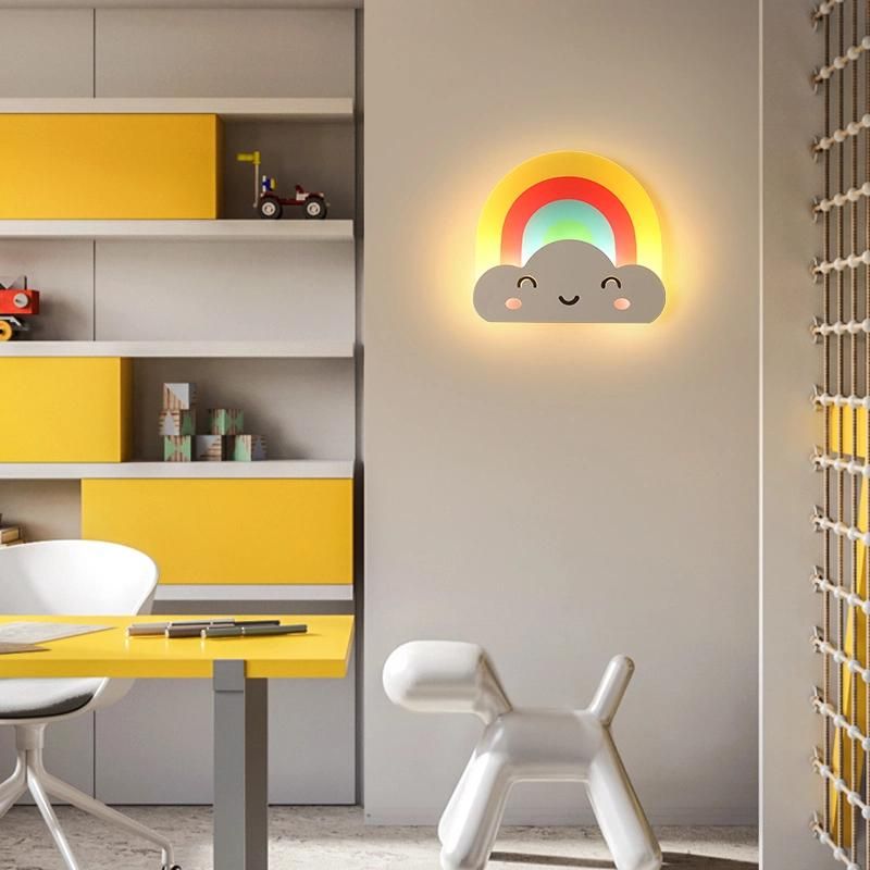 Rainbow Creative Wall Lamp Kids Room Lamp Bedside Lamp Reading Light