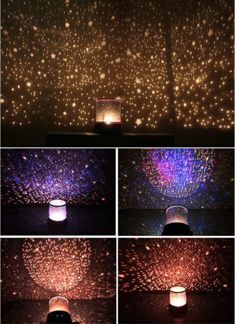 LED Night Light Starry Sky Remote Control Ocean Wave Projector
