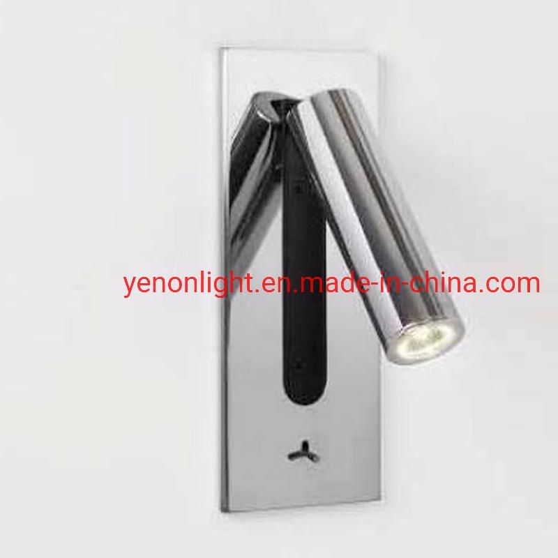 Hotel Club Villa Guest Room Bedside LED Reading Lamp Can Be Rotated Embedded Small Wall Lamp Project Custom Lamp