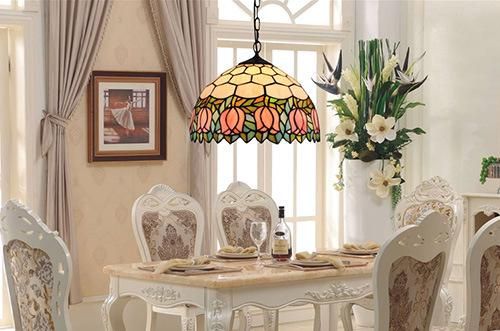 Indoor Tiffany Chandelier Pendant Ceiling Light Hanging Lights for Living Room