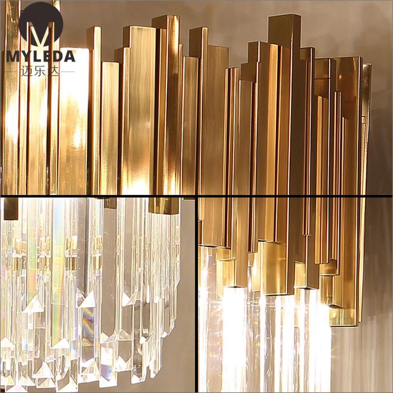 Hotel Project Decorative Modern LED Crystal Chandelier Light