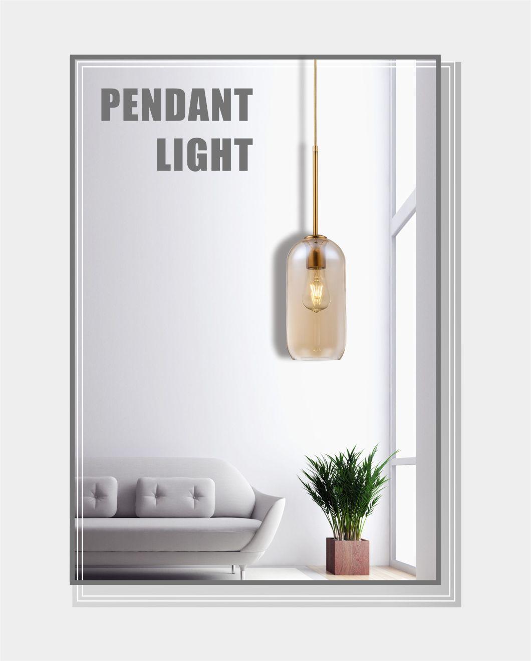 wholesale Modern Creative Cognac Glass Decoration Pendant Lamp for Bar