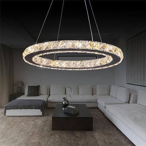Modern Crystal Hanging Light Chandelier for Indoor Decoration Lighting