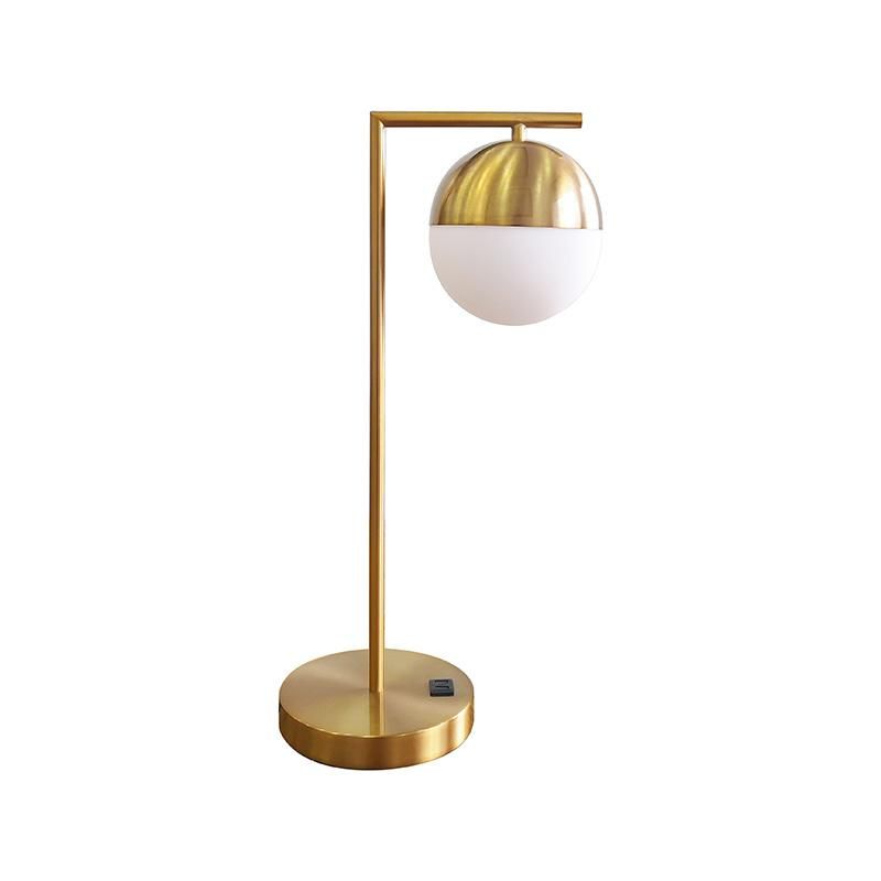 Modern Table Lamp Metal with USB Sockets