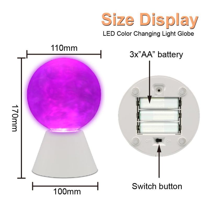 Cloudy Water Ball Magic Kids Gifts Romantic Bedside Night Light