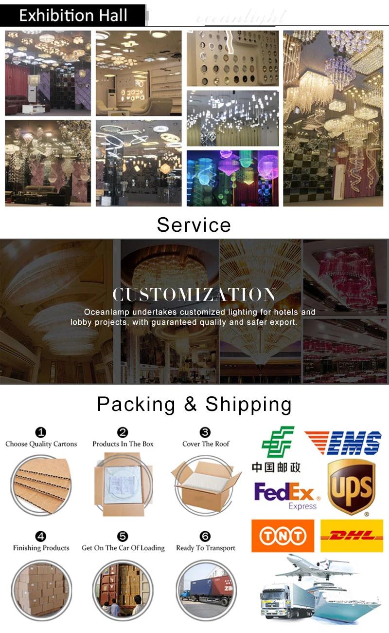 Modern Crystal Chandelier Pendant Light for Restaurant Decoration