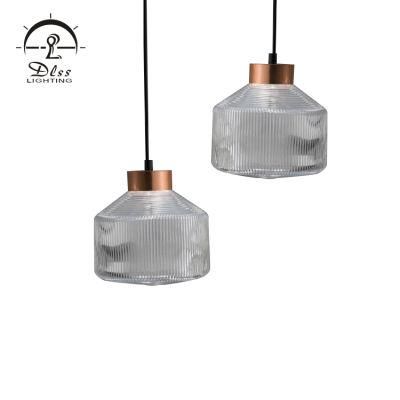 Contemporary Minimalist Modern Round Glass Bookstore Loft Pendant Lamp