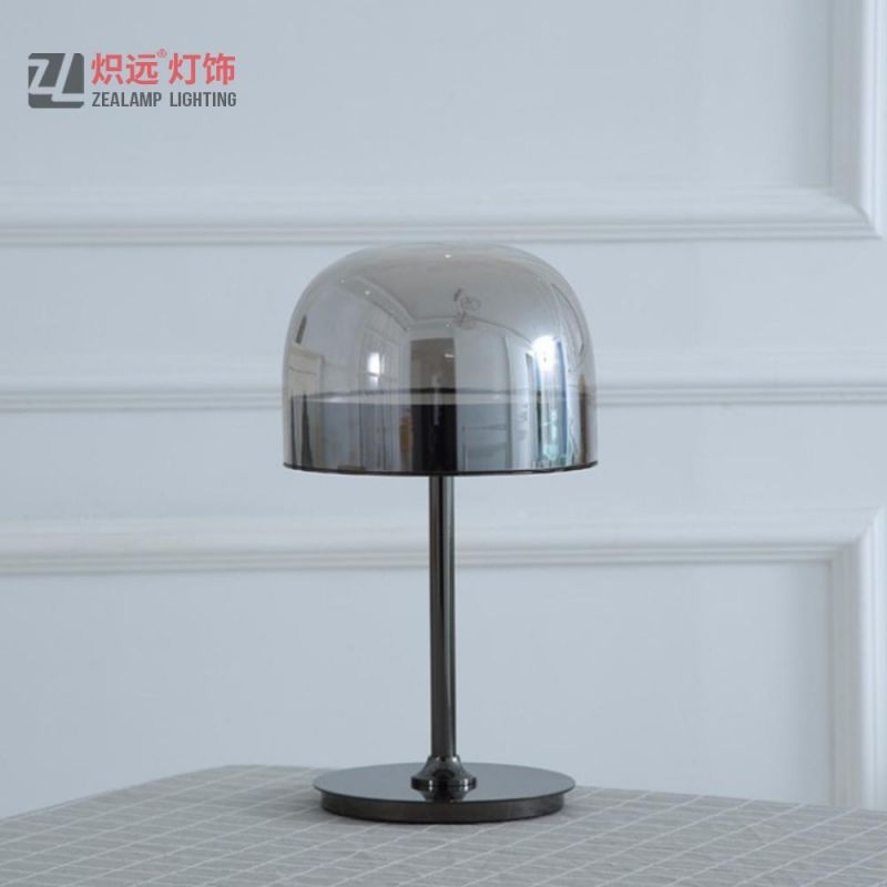 Postmodern Glass Bedside Lamp Small Table Light for Study Room