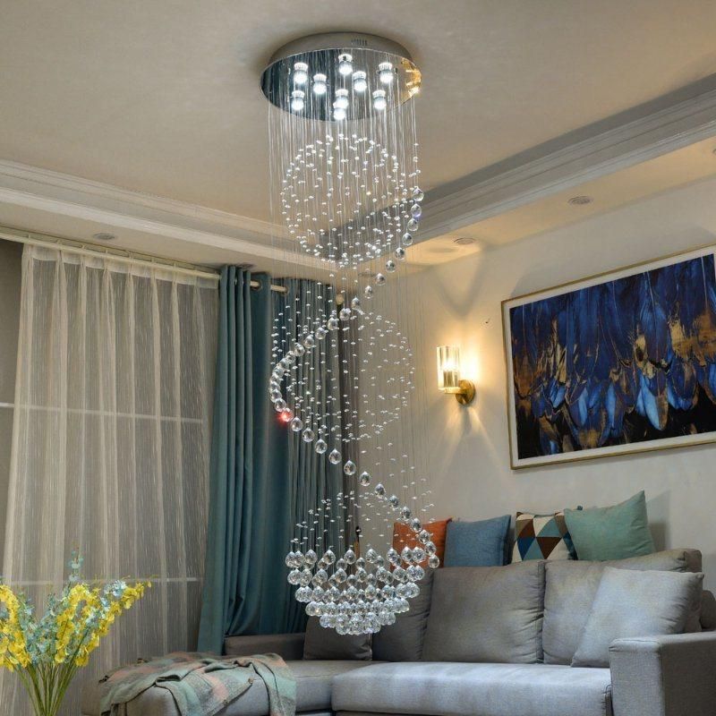 Multiple Hanging Lights Chandelier and Perforated Single LED Chandelier