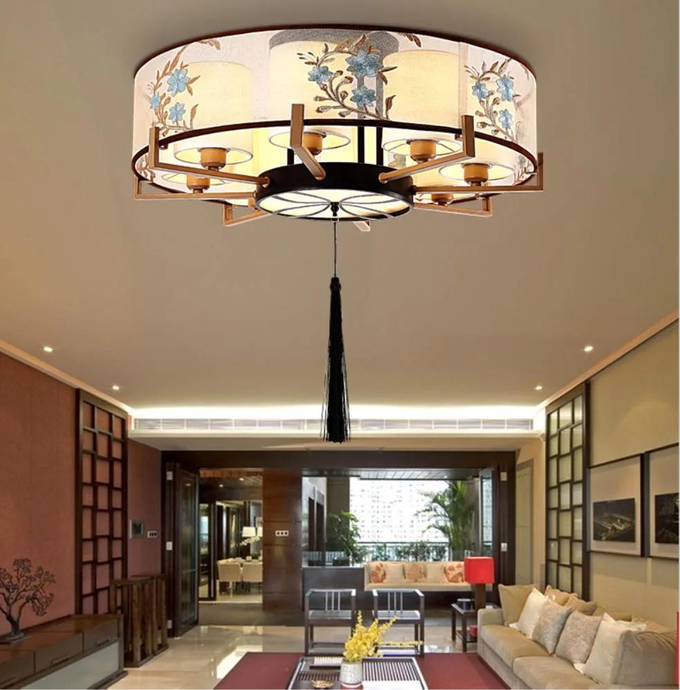 Zhongshan Factory China Style LED Panel Chandelier Pendant Lamp Ceiling Lights for Living Room