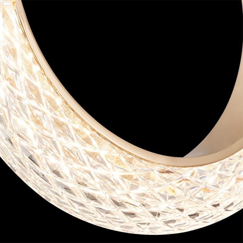 Round Lobby Chandelier Crystal Chandelier Living Room Light Pendant Lamp