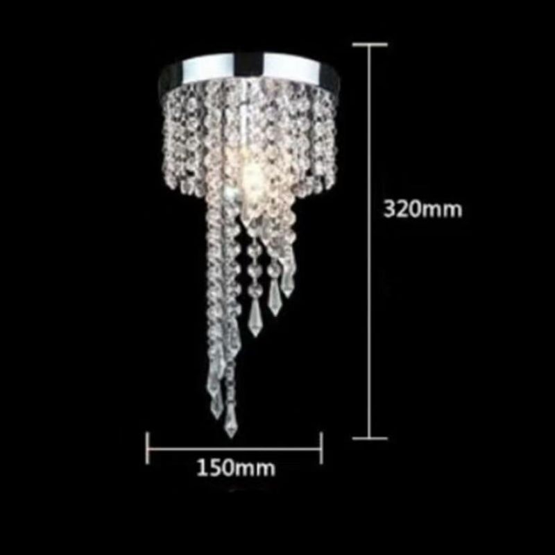 Small Ceiling Lamps Hotel Home Hallway Aisle Decor Hanging Luxury K9 Crystal Ceiling Lights