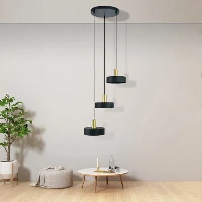 Modern Contemporary Minimalist Circle Globe Dining Room Ceiling Hanging Black LED Chandeliers Pendant Lights