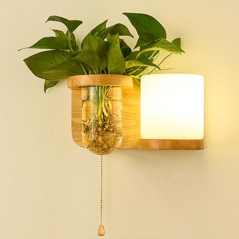 Living Room Solid Wood Aisle Dining Room Nordic Bedroom Wall Lamp