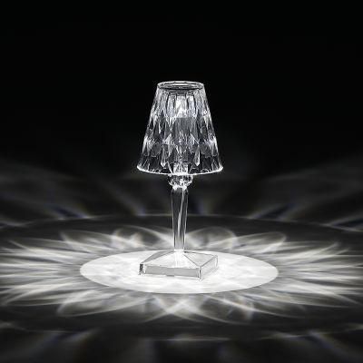 New Design Crystal Table Lamp Light Rechargeable Table Lamps Portable Touch Modern Simple Table Lamps
