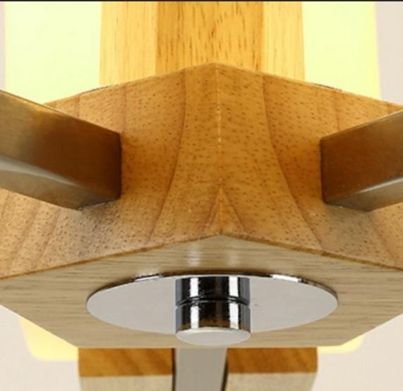Project Wood Decorative Modern Wooden Pendant Light for Hotel