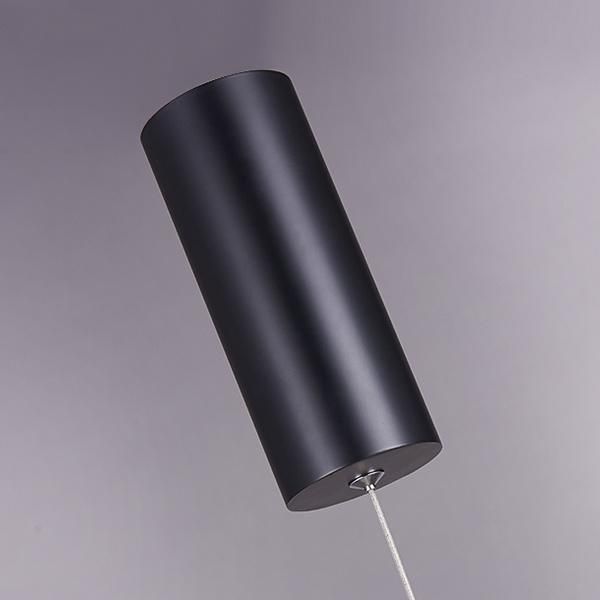 Reception Long Tube Cylinder Metal Hanging Pendant Lamp Adjustable Suspention for Bar Counter