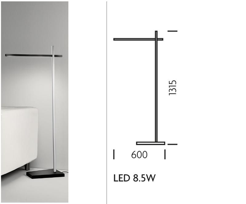 Modern Rotate to Give Directional LED Reading Floor Light