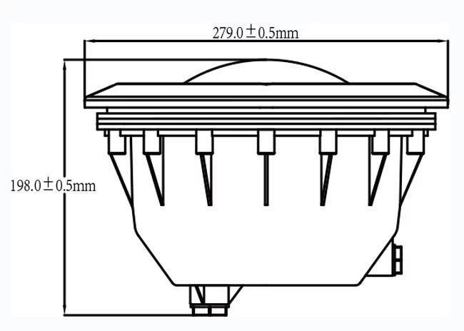 Plastic ABS Gray Color PAR56 Vinyl Swimming Pool LED Housing / Niche