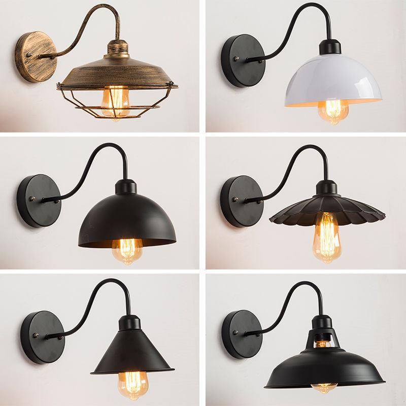 Retro Industrial Vintage Ceiling Wind Pot Cover Wall Lamp and Wall Light Lamp Wbb15938