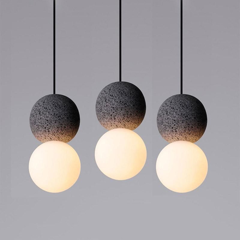 Nordic Creative Pendant Lamp for Living Room Dorte Cement Scandinavian Minimalist Pendant Light (WH-AP-345)