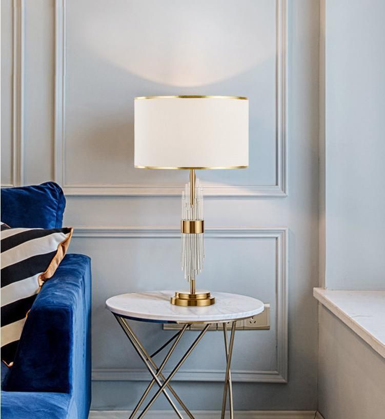 Postmodern Simple Light Luxury Crystal Glass Nordic Creative American Table Lighting Living Room LED Desk Lamp 2021 Postmodern Luxury Lamp Small Table Lamp