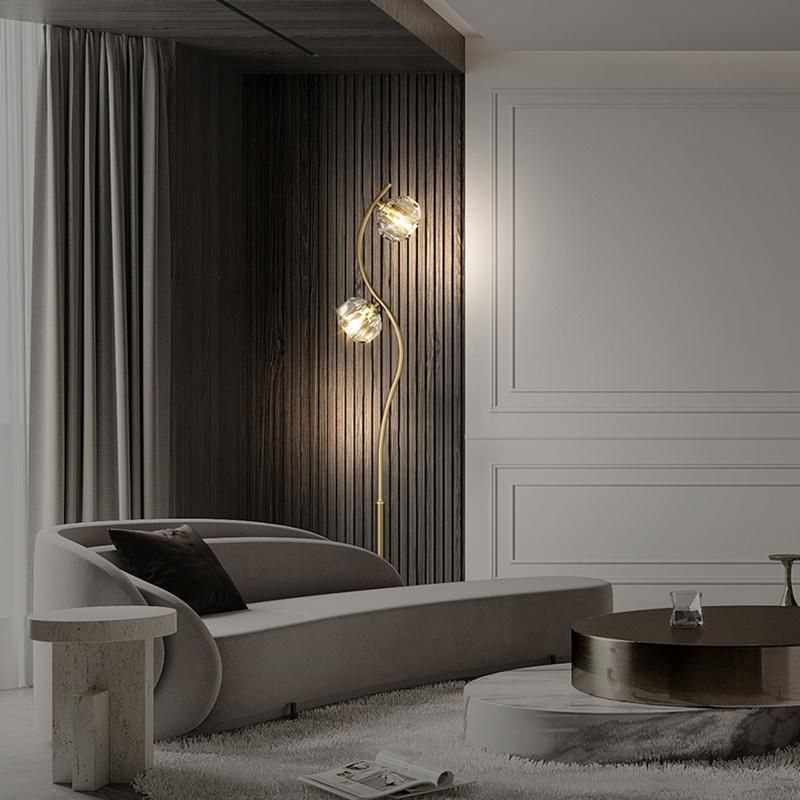 All Copper Nordic Living Room Floor Lamp Postmodern Bedroom Table Lamp