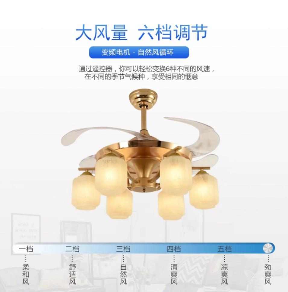 Modern Chandelier Crystal Light Fan Ceiling Lamp LED Dimmable Ceiling Light, Home Lighting