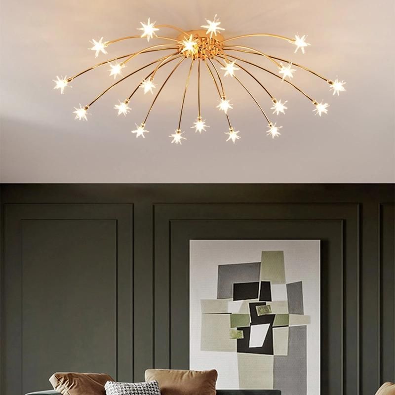 Metal Crystal More Lightsource Ceiling Lamp Living Room Lamp Bedroom Lamp