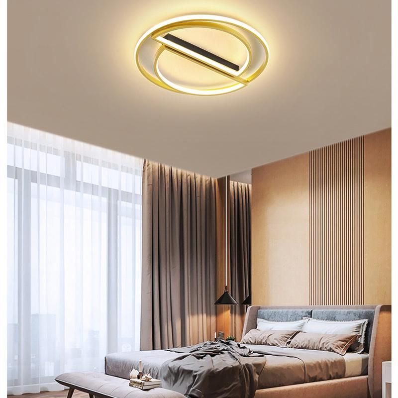 Light Luxury Golden Bedroom Light Simple Modern LED Ceiling Light Home Bedroom Lamp