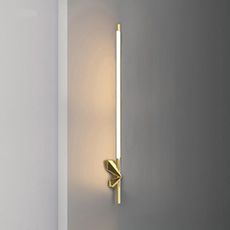 Nordic LED Copper Bedroom Gold Wall Lamp Living Room Simple Sconce Modern Bedside Background Creative Luxury Wall light