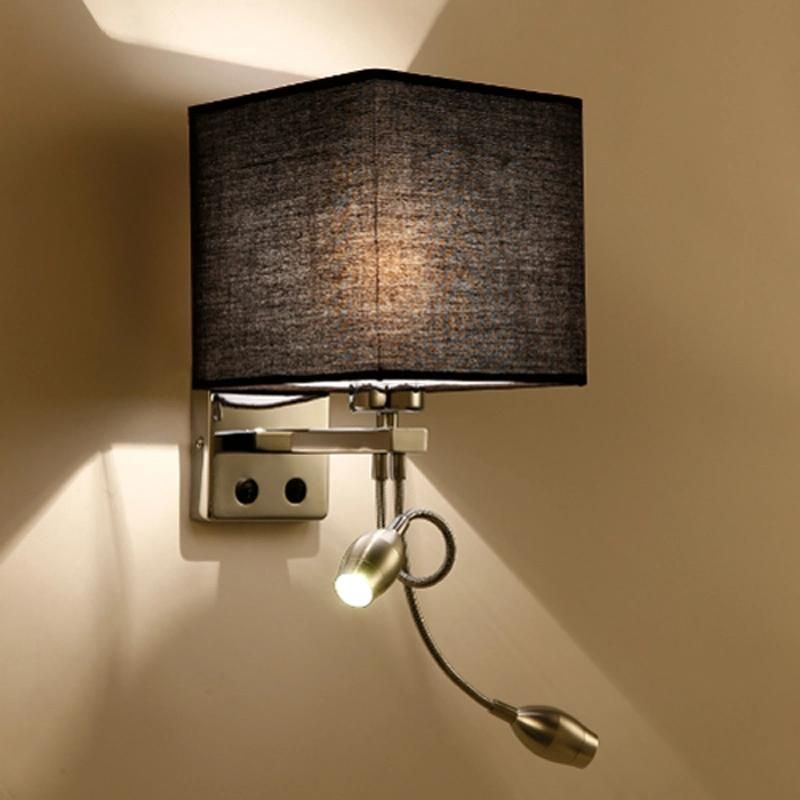 Fabric LED Wall Lights Cloth Lamp Stair Hotel Corridor Living Room Bedroom Aisle Bedside Bed Headboard Lamp (WH-VR-82)