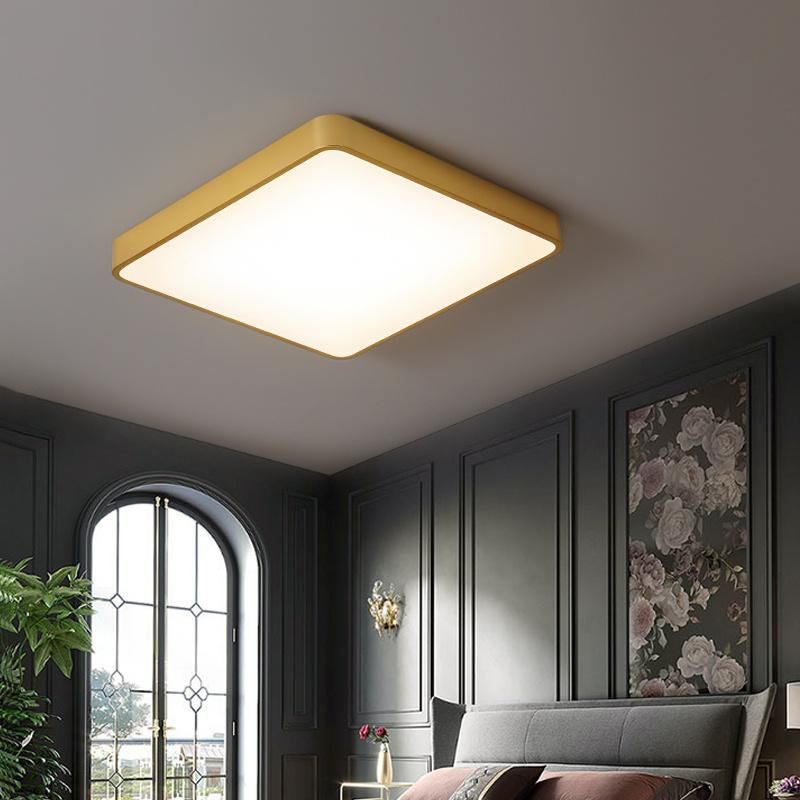 All Copper LED Ceiling Lamp Nordic Bedroom Lamp Modern Balcony Lamp