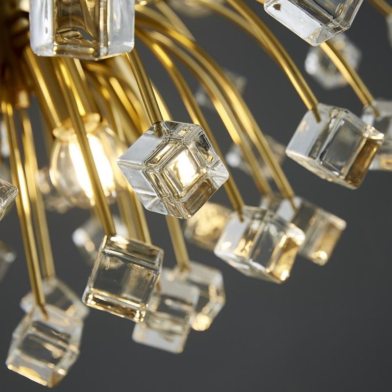 Modern Colorful Crystal Ceiling Chandeliers for Bedroom Living Room LED Round Ceiling Lamp (WH-CA-51)