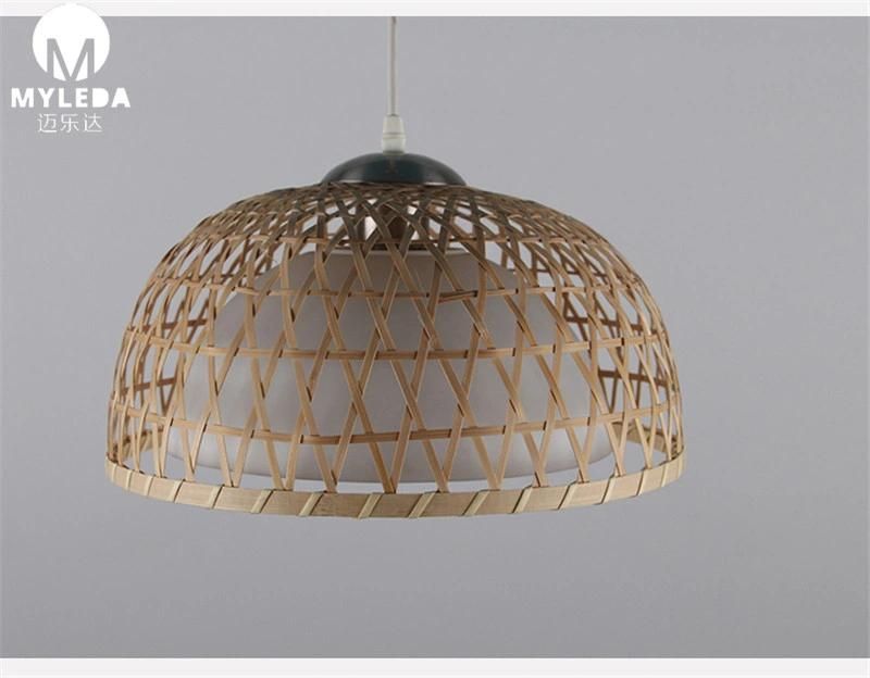 Modern Style Wood Pattern Retro Decoration Wooden Cage Pendant Lights for Home, Bar, Living Room, Dining Room