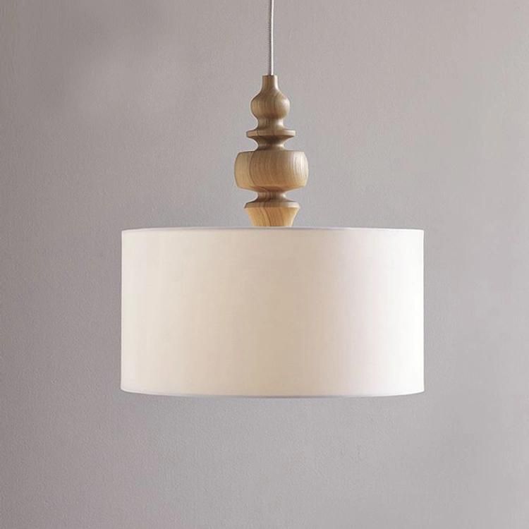 Fancy Wooden Fabric design Pendant Lamp