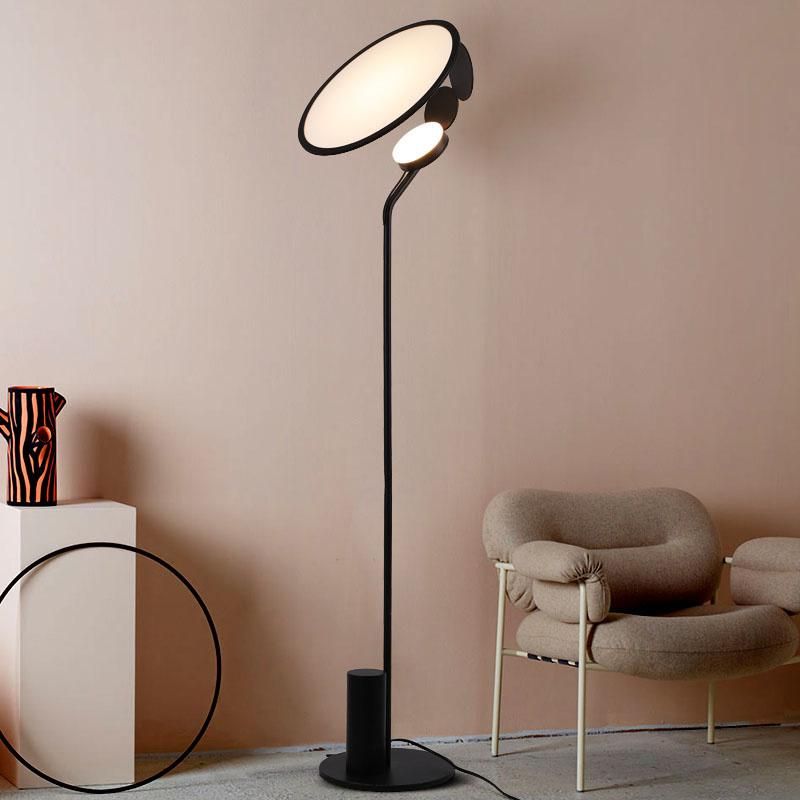 Modern Style White Circle Floor Lamp Table Lamp Bedroom Lamp