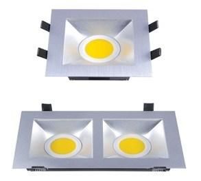 Aluminum+Sliver High Lumen 2*20W High Power LED Downlight