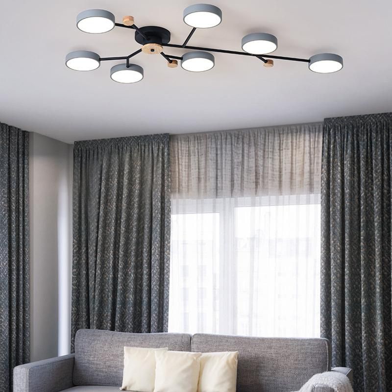 Iron Living Room Lamp Personality Modern Simple Study Bedroom Lamp Light Luxury Ceiling Light