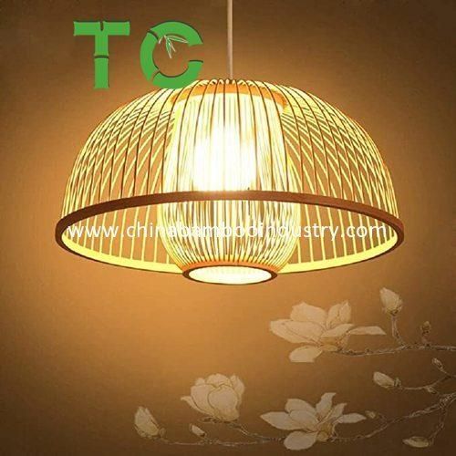 Wholesale Handmade Bamboo Woven Chandeliers Bamboo Pendant Ceiling Lamp