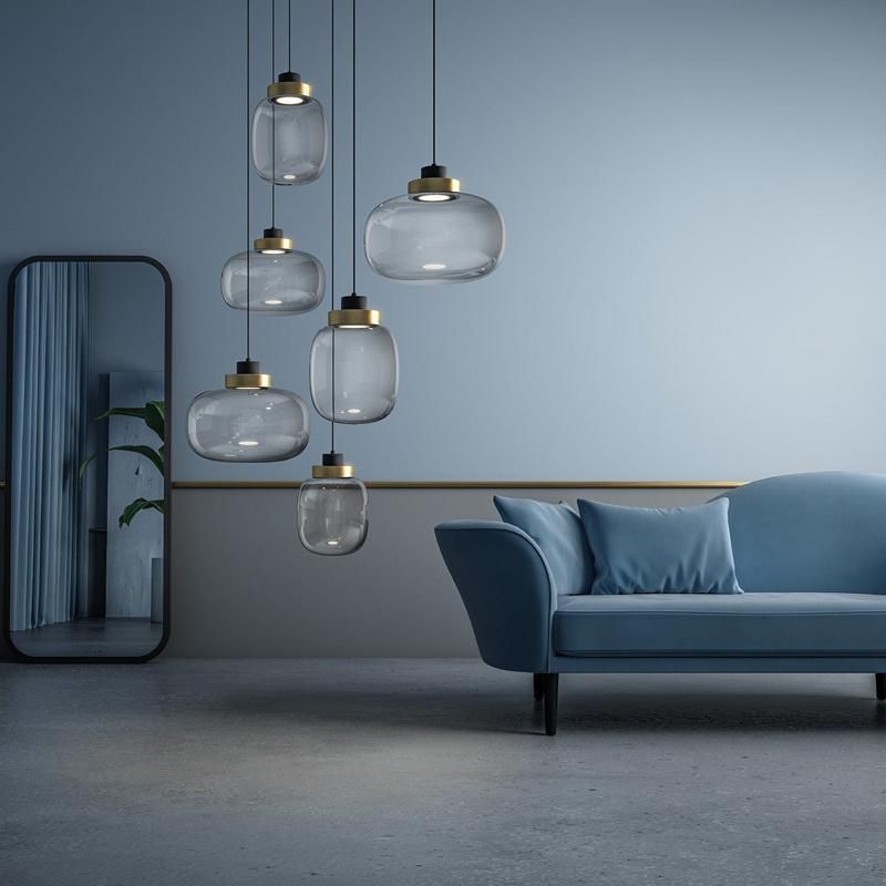 Nordic LED Pendant Light Designer Glass Bedroom Bedside Hanging Minimalist Modern Restaurant Bar Pendant Light (WH-GP-45)