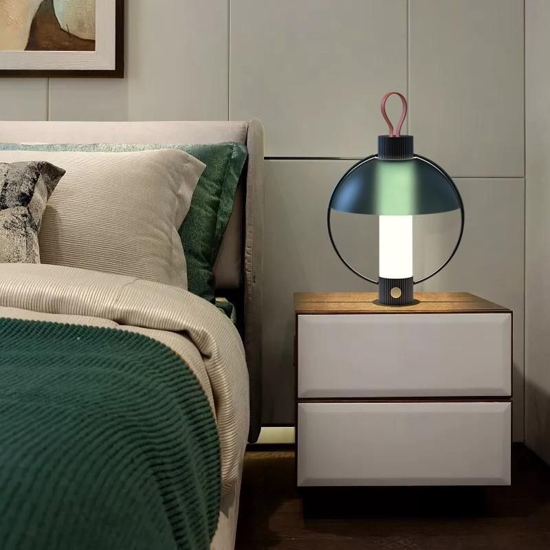 Creative Semicircle Lampshade Bedroom Bedside Nightstand Table Lamp Desk Lamp