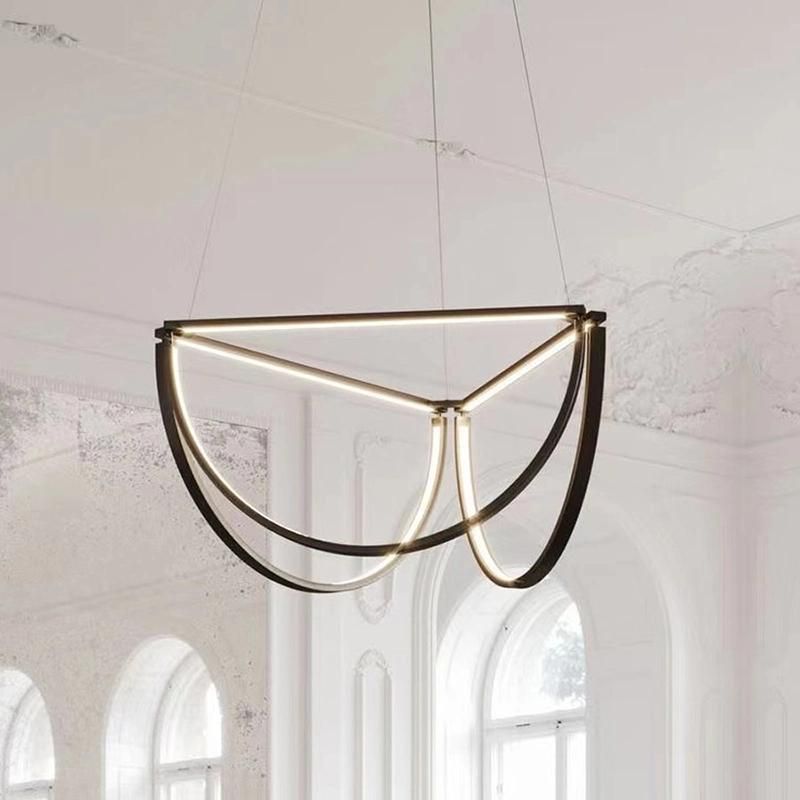 Postmodern Light Luxury Chandelier Living Room Dining Room Nordic Pendant Lamp