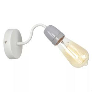 Grey E27 Porcelain Lampholder Wall Lamp for Ready Room